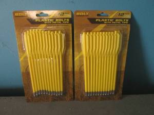 lot 21 image: 2 - 12-Packs of Plastic Bolts with ...