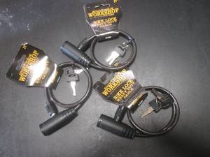 lot 23 image: 3 - 21 Cable Bike Locks with Keys...
