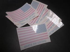 lot 25 image: 50 United We Stand US Flag Window D...