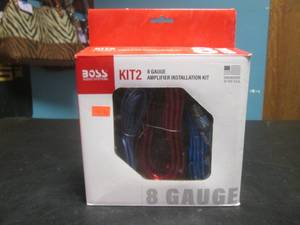 lot 104 image: Boss KIT2 8 Gauge Amplifier Install...