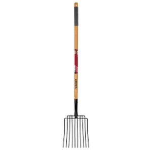 lot 31 image: Husky 47 in. Wood Handle 10-Tines Welded Bedding Garden Fork