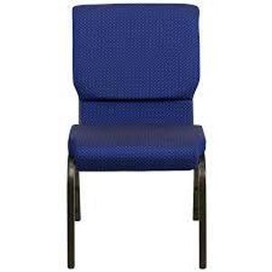 lot 84 image: Set of 2 Flash Furniture Modern Navy Blue Patterned FabricGold Vein Frame Accent Chair-(1 Plaided 1 Solid)