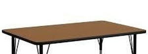 lot 92 image: Flash Furniture Rectangular Activity Table Top, 24W x 48D-Oak Gray-Top Only, No Legs