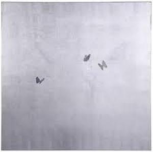 lot 98 image: Stylecraft GrayLight Gray Butterflies Art-Model # DFW34105