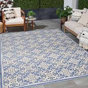 lot 122 image: Nourison Veranda IndoorOutdoor Area Rug, Casablanca-9 ft. 6 in. x 13 ft.