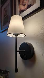 lot 23 image: Globe Electric Wireless Rechargeable LED Integrated Wall Sconce 2-pack