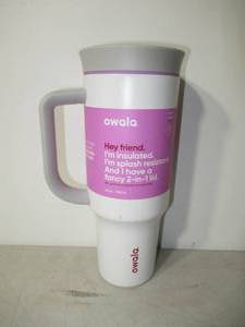 lot 49 image: Owala 40oz Stainless Steel Tumbler-White (No Straw)