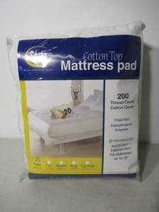 lot 36 image: Serta Cotton Top Mattress Pad-Twin
