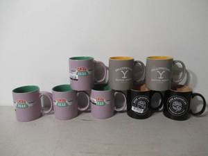 lot 67 image: Lot of 8 Quirky Phrased Coffee Mugs