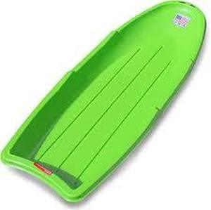 lot 137 image: Set of 2 Flexible Flyer LightningSnow Sled-Green