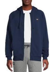 lot 166 image: Under Armor Zip Up Hoodie-Small- Navy Blue
