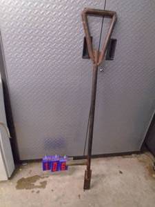 lot 106 image: Ice chopper with foot peg. As shown.