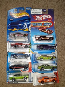 lot 315 image: Hot Wheels Ford muscle Mercury Cougar 1968,69. 2 bad cards. As shown.