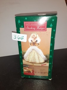 lot 366 image: Barbie stocking hanger holidays vintage new in box. As shown.