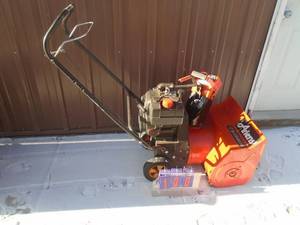 lot 100 image: Ariens ST2T2 Deluxe 5 Snow Blower. Used condition. Tested & works. As shown.