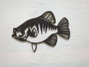 lot 12 image: Decorative Metal Art Fish Wall Hanging