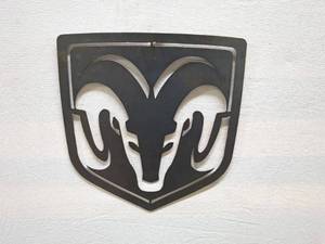 lot 27 image: Dodge Ram Metal Wall Art Decor Sign