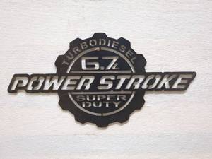 lot 33 image: Power Stroke 6.7 Turbo Diesel Emblem Sign