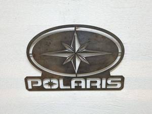 lot 39 image: Polaris Metal Wall Art Sign