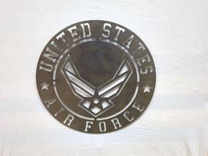 lot 40 image: United States Air Force Metal Wall Art Sign