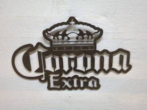 lot 53 image: Decorative Metal Extra Sign with Crown Design