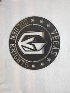 lot 79 image: Metal Wall Art Decor - Vegas Golden Knights Logo