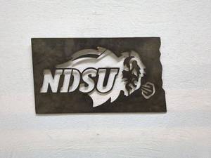 lot 89 image: Custom Metal Sign with NSU Logo Design