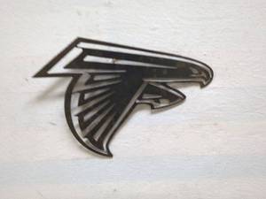lot 95 image: Metal Atlanta Falcons Emblem Wall Art