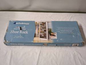 lot 131 image: Whitmor Over-the-Door Shoe Rack - 12 Shelf Storage