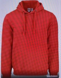 lot 138 image: 2 Clique Medium Red Hoodie Crafted from 50% Cotton, 50% Polyester
