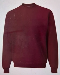 lot 142 image: 2 Clique Adult 2XL Fleece Sweatshirt in Burgundy