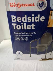 lot 174 image: Walgreens Bedside Toilet - Supports up to 350 lbs with Tool-Free Assembly