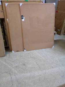 lot 201 image: 2 Large Corkboard Wall Panels with Frames