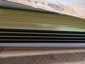 lot 203 image: Art3D WPC Slat Panel - Set of 4 Panels with Installation Accessories