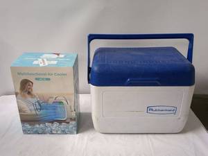 lot 206 image: Rubbermaid Multifunctional Air Cooler AC10 with Original Box
