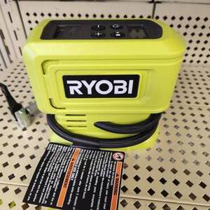 lot 1 image: Ryobi PCL001 Cordless Inflator Open Box Great Condition