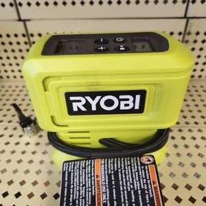 lot 2 image: Ryobi PCL001 Cordless Inflator Open Box Great Condition