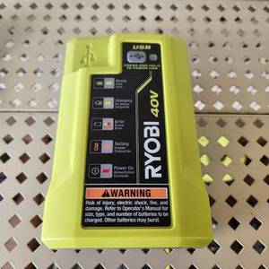 lot 33 image: Ryobi Battery Charger OP403VNM Tested Works Great Condition