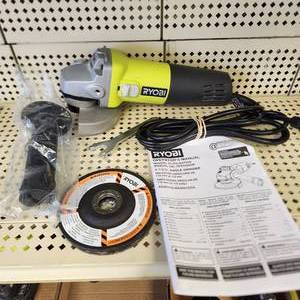 lot 49 image: Ryobi AG4031G 4.5 Corded Grinder Tested Works Excellent Condition