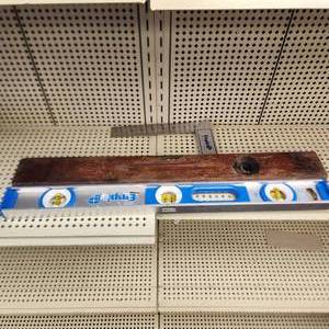 lot 53 image: Lot Of Two Levels Empire And Stanley Genuine Cherry And Aluminum Try Square