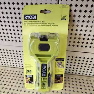 lot 58 image: Ryobi Door Latch Installation Kit A99LM2 Open Box Good Condition