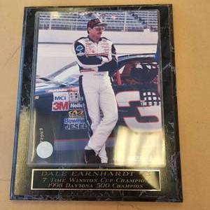 lot 86 image: Dale Earnhardt #3 7 Time Winston Cup Champion 1998 Daytona 500 Champion Sign