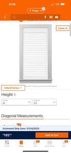 lot 7 image: Composite Room Darkening Wood Shutters for Windows