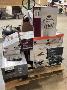 lot 8 image: HUGE LOT of Lighting, Ceiling Fans, Recessed Lights Misc Hampton Bay, Hunter, Progress Lighting - For Parts - Sells GREAT on eBay