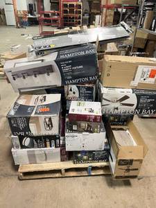 lot 18 image: HUGE LOT of Lighting, Ceiling Fans, Recessed Lights Misc Hampton Bay, Hunter, Progress Lighting - For Parts - Sells GREAT on eBay