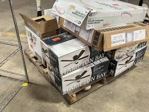 lot 35 image: HUGE LOT of Lighting, Ceiling Fans, Recessed Lights Misc Hampton Bay, Hunter, Progress Lighting - For Parts - Sells GREAT on eBay