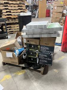 lot 37 image: HUGE LOT of Lighting, Ceiling Fans, Recessed Lights Misc Hampton Bay, Hunter, Progress Lighting - For Parts - Sells GREAT on eBay