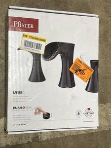 lot 44 image: Pfister Brea 8 in. Widespread 2-Handle Waterfall Bathroom Faucet in Tuscan Bronze SKU LF-049-BRYY