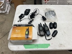 lot 47 image: 2) GARMIN RINO 520HCx 2 WAY RADIO & GPS