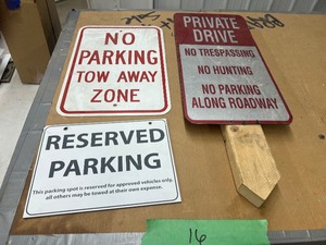 lot 16 image: 3 SIGNS